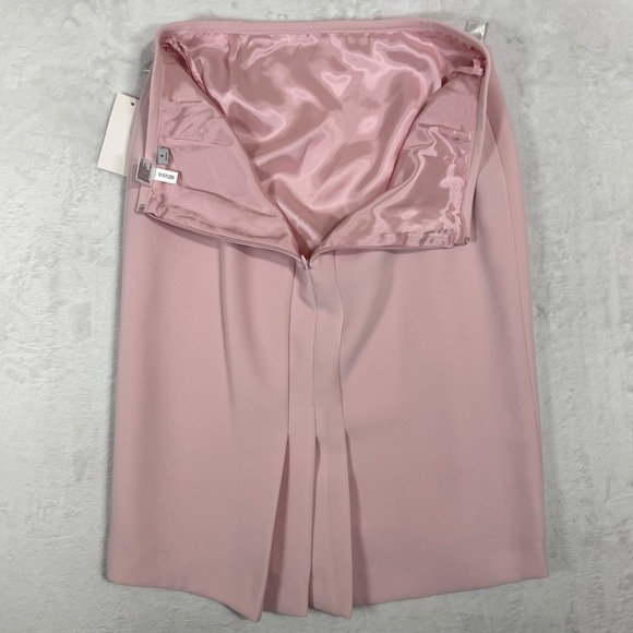 NWT Tahari ASL Pink Skirt Suit Size 6 4 Bow Collar Jacket Spring Pastel 2 Pc Set - Picture 12 of 16
